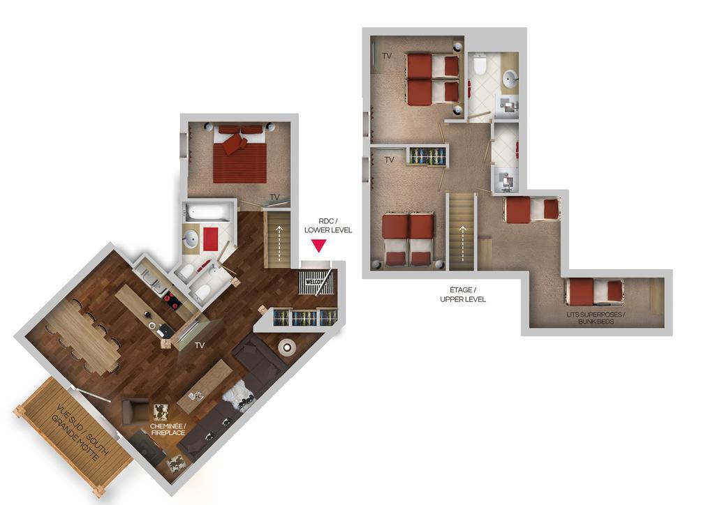 Chalets Montana Planton Tignes Kamer foto